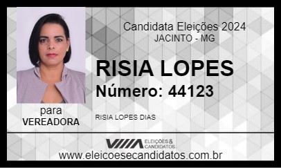 Candidato RISIA LOPES 2024 - JACINTO - Eleições