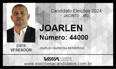 Candidato JOARLEN 2024 - JACINTO - Eleições