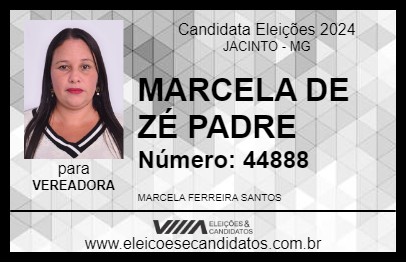 Candidato MARCELA DE ZÉ PADRE 2024 - JACINTO - Eleições