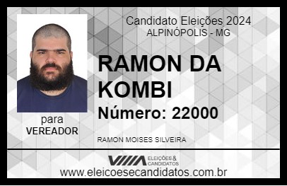 Candidato RAMON DA KOMBI 2024 - ALPINÓPOLIS - Eleições