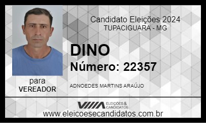 Candidato DINO 2024 - TUPACIGUARA - Eleições