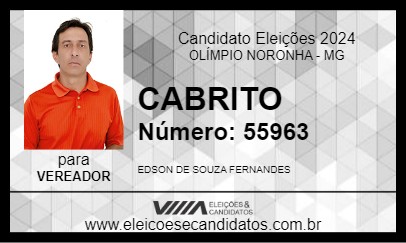 Candidato CABRITO 2024 - OLÍMPIO NORONHA - Eleições