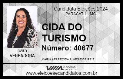 Candidato CIDA DO TURISMO 2024 - PARACATU - Eleições