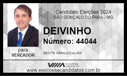 Candidato DEIVINHO 2024 - SÃO GONÇALO DO PARÁ - Eleições