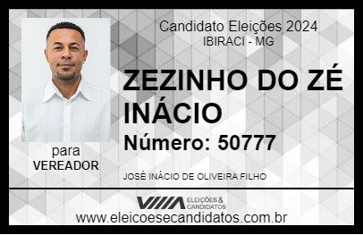 Candidato ZEZINHO DO ZÉ INÁCIO 2024 - IBIRACI - Eleições