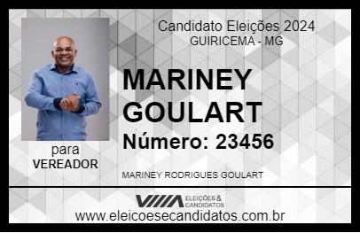 Candidato MARINEY GOULART 2024 - GUIRICEMA - Eleições