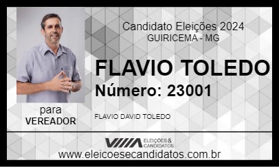 Candidato FLAVIO TOLEDO 2024 - GUIRICEMA - Eleições