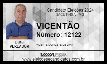 Candidato VICENTÃO 2024 - JACUTINGA - Eleições