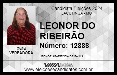 Candidato LEONOR DO RIBEIRÃO 2024 - JACUTINGA - Eleições