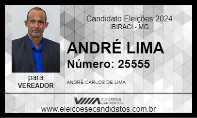 Candidato ANDRÉ LIMA 2024 - IBIRACI - Eleições