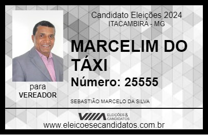 Candidato MARCELIM DO TÁXI 2024 - ITACAMBIRA - Eleições