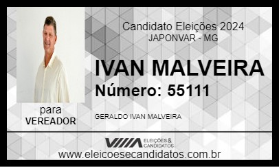 Candidato IVAN MALVEIRA 2024 - JAPONVAR - Eleições