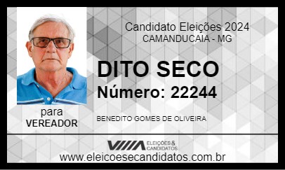 Candidato DITO SECO 2024 - CAMANDUCAIA - Eleições