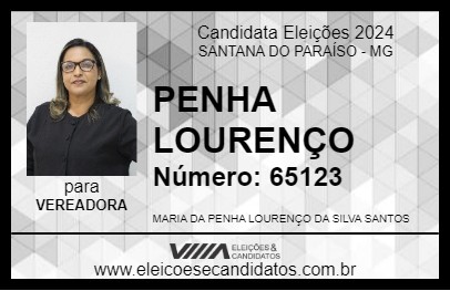 Candidato PENHA LOURENÇO 2024 - SANTANA DO PARAÍSO - Eleições