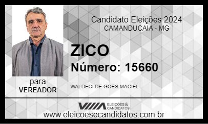 Candidato ZICO 2024 - CAMANDUCAIA - Eleições