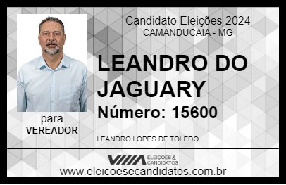 Candidato LEANDRO DO JAGUARY 2024 - CAMANDUCAIA - Eleições