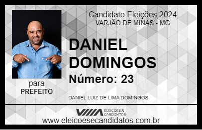 Candidato DANIEL DOMINGOS 2024 - VARJÃO DE MINAS - Eleições