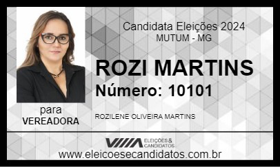 Candidato ROZI MARTINS 2024 - MUTUM - Eleições