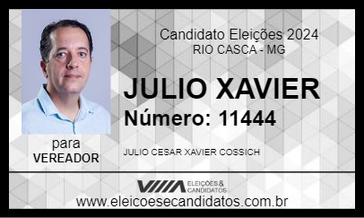 Candidato JULIO XAVIER 2024 - RIO CASCA - Eleições