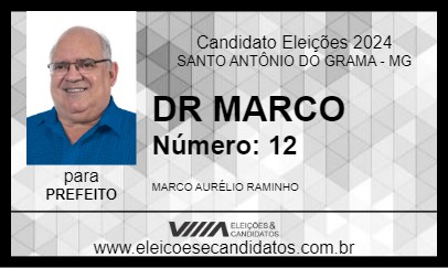 Candidato DR MARCO 2024 - SANTO ANTÔNIO DO GRAMA - Eleições