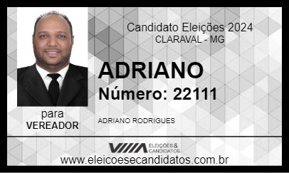 Candidato ADRIANO 2024 - CLARAVAL - Eleições