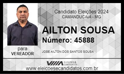 Candidato AILTON SOUSA 2024 - CAMANDUCAIA - Eleições