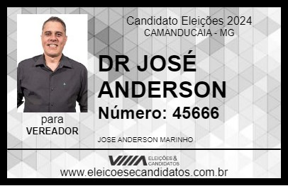 Candidato DR JOSÉ ANDERSON 2024 - CAMANDUCAIA - Eleições