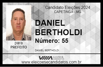 Candidato DANIEL BERTHOLDI 2024 - CAPETINGA - Eleições