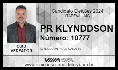 Candidato PR KLYNDDSON 2024 - ITAPEVA - Eleições