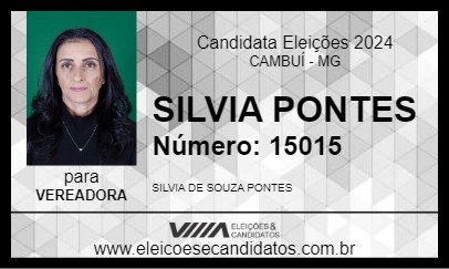 Candidato SILVIA PONTES 2024 - CAMBUÍ - Eleições