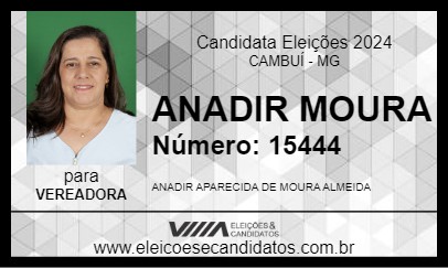 Candidato ANADIR MOURA 2024 - CAMBUÍ - Eleições