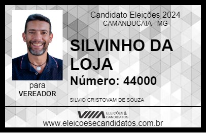 Candidato SILVINHO DA LOJA 2024 - CAMANDUCAIA - Eleições