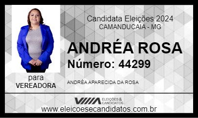 Candidato ANDRÉA ROSA 2024 - CAMANDUCAIA - Eleições