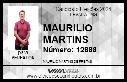 Candidato MAURILIO MARTINS 2024 - ERVÁLIA - Eleições