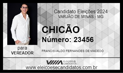 Candidato CHICÃO 2024 - VARJÃO DE MINAS - Eleições