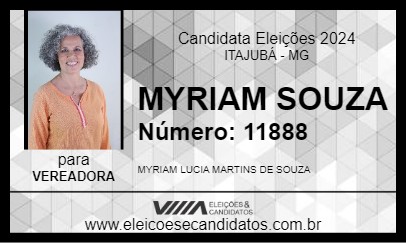 Candidato MYRIAM SOUZA  2024 - ITAJUBÁ - Eleições