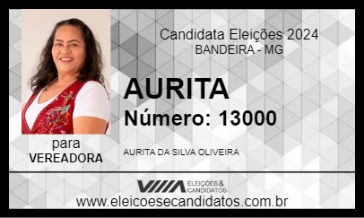 Candidato AURITA 2024 - BANDEIRA - Eleições