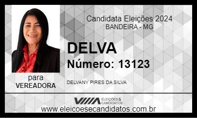 Candidato DELVA 2024 - BANDEIRA - Eleições