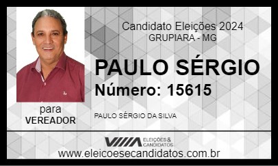 Candidato PAULO SÉRGIO 2024 - GRUPIARA - Eleições