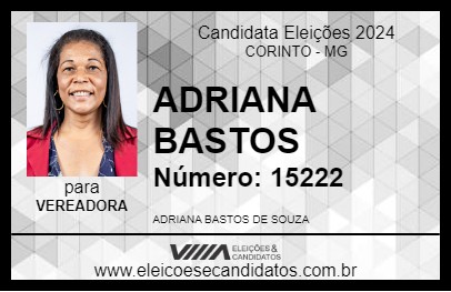 Candidato ADRIANA BASTOS 2024 - CORINTO - Eleições