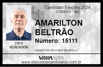 Candidato AMARILTON BELTRÃO 2024 - CORINTO - Eleições