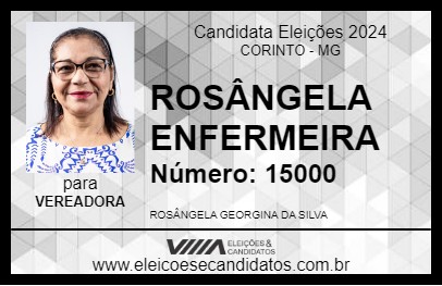 Candidato ROSÂNGELA ENFERMEIRA 2024 - CORINTO - Eleições