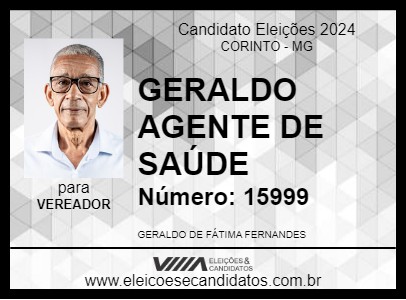 Candidato GERALDO AGENTE DE SAÚDE 2024 - CORINTO - Eleições