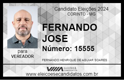 Candidato FERNANDO JOSE 2024 - CORINTO - Eleições