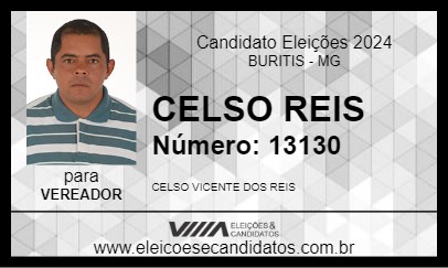 Candidato CELSO REIS 2024 - BURITIS - Eleições