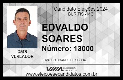 Candidato EDVALDO SOARES 2024 - BURITIS - Eleições