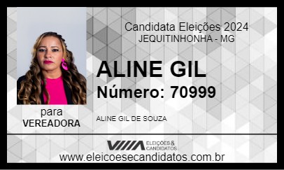 Candidato ALINE GIL 2024 - JEQUITINHONHA - Eleições