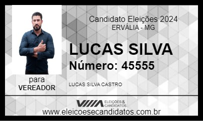 Candidato LUCAS SILVA 2024 - ERVÁLIA - Eleições