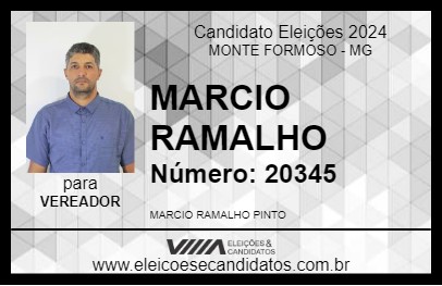 Candidato MARCIO RAMALHO 2024 - MONTE FORMOSO - Eleições