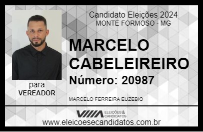 Candidato MARCELO CABELEIREIRO 2024 - MONTE FORMOSO - Eleições